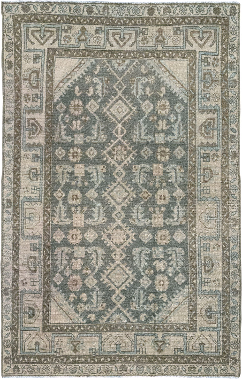 Vintage Persian Malayer Throw Rug (Pair: 1 of 2), No.31983 - Gss