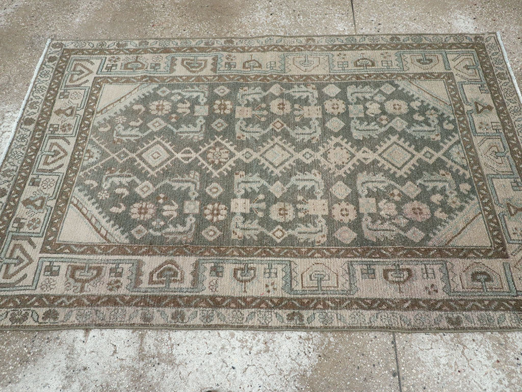 Vintage Persian Malayer Throw Rug (Pair: 1 of 2), No.31983 - Gss