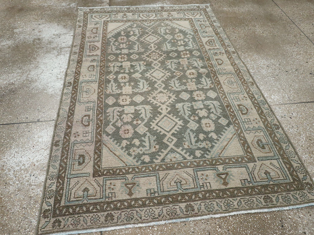 Vintage Persian Malayer Throw Rug (Pair: 1 of 2), No.31983 - Gss