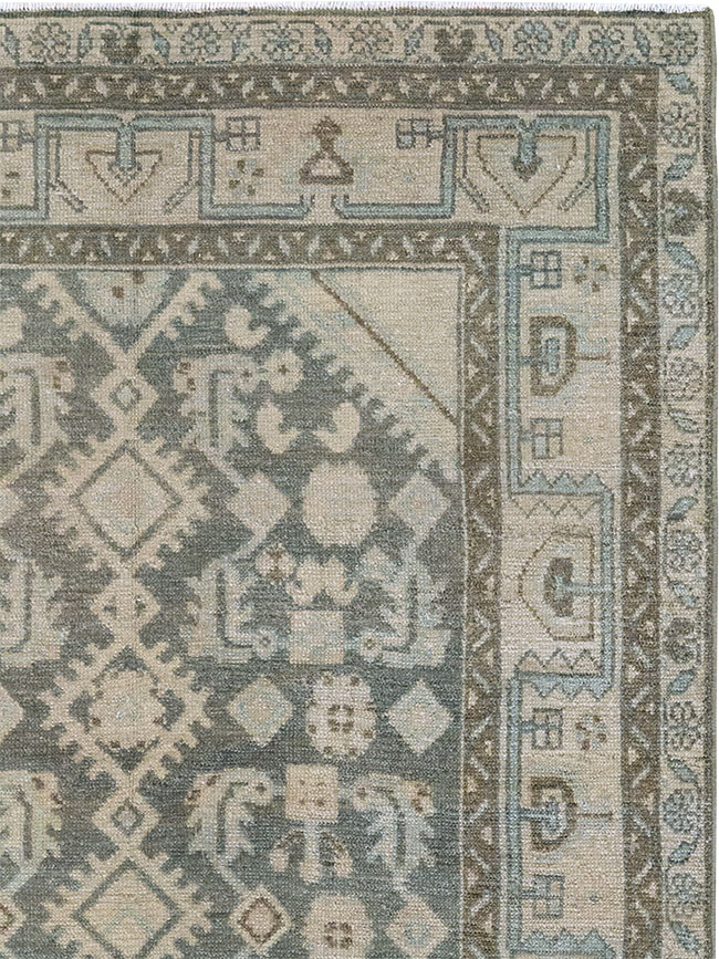 Vintage Persian Malayer Throw Rug (Pair: 2 of 2), No.31984 - Gss