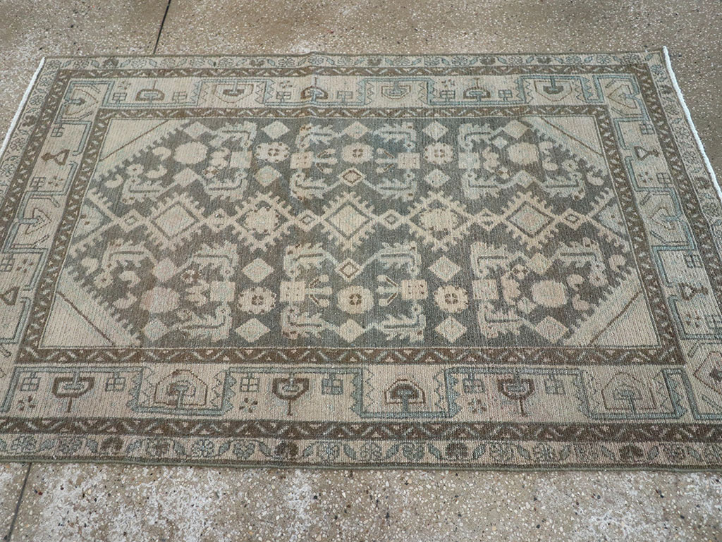 Vintage Persian Malayer Throw Rug (Pair: 2 of 2), No.31984 - Gss