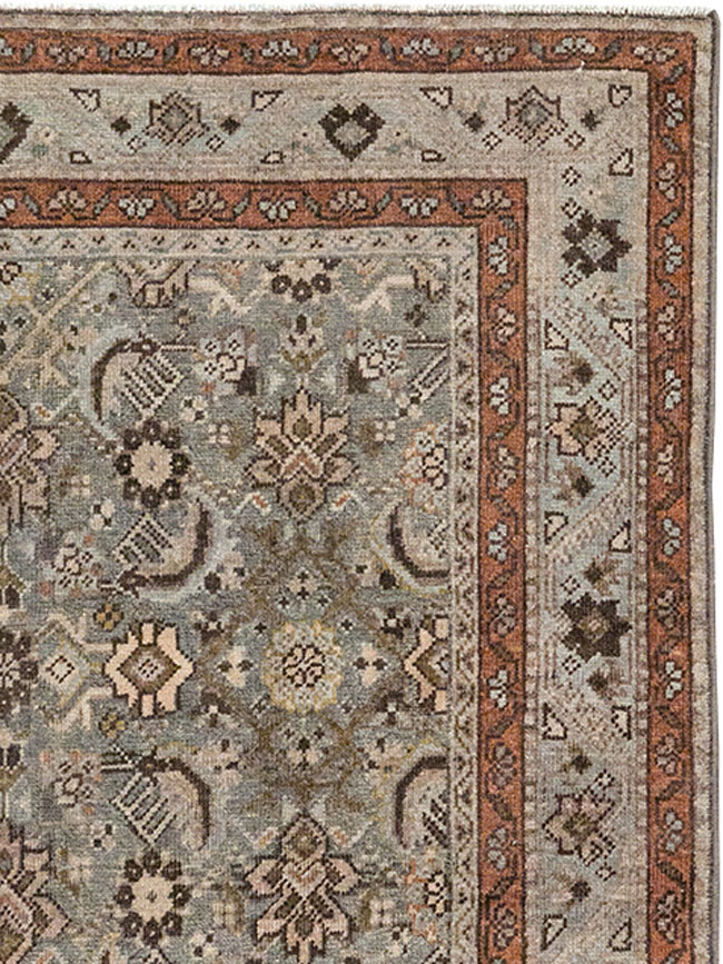 Antique Persian Tabriz Throw Rug, No.31985 - Gss