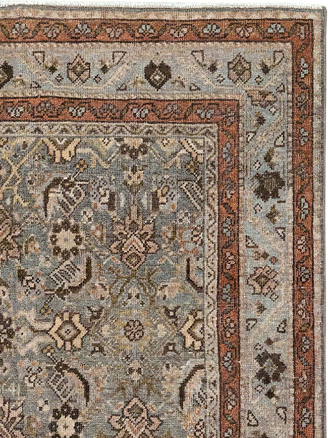 Antique Persian Tabriz Throw Rug, No.31985 - Gss