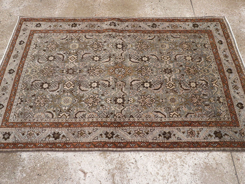 Antique Persian Tabriz Throw Rug, No.31985 - Gss