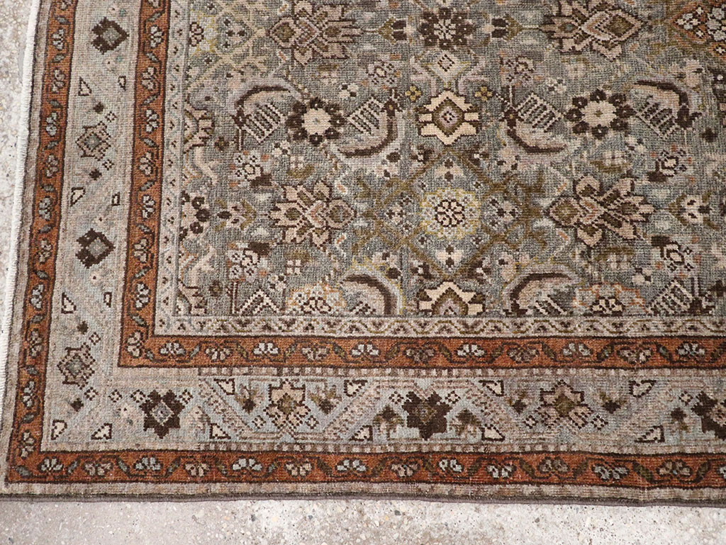 Antique Persian Tabriz Throw Rug, No.31985 - Gss