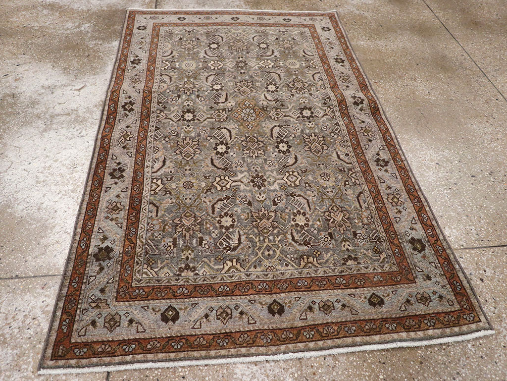 Antique Persian Tabriz Throw Rug, No.31985 - Gss