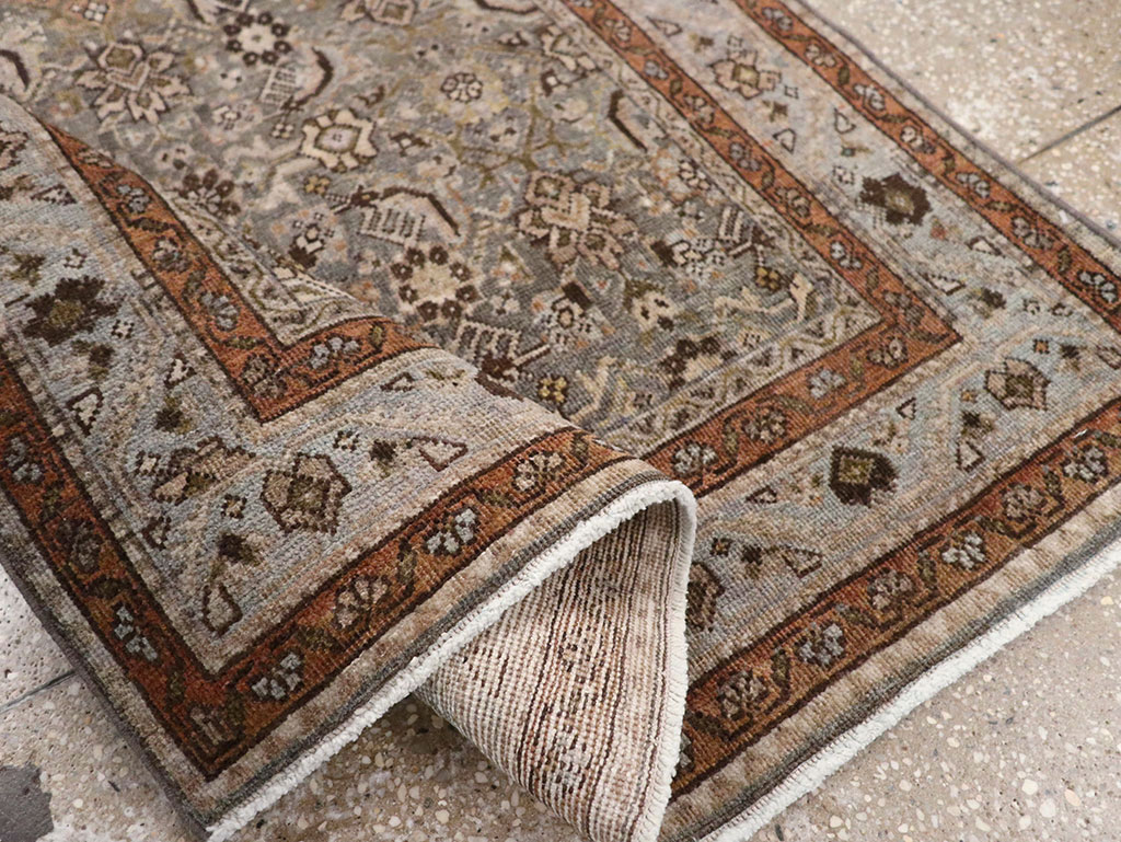 Antique Persian Tabriz Throw Rug, No.31985 - Gss