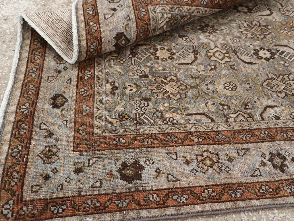 Antique Persian Tabriz Throw Rug, No.31985 - Gss