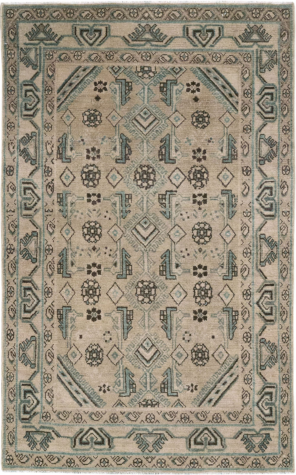 Vintage Persian Malayer Throw Rug (Pair: 2 of 2), No.31986 - Gss