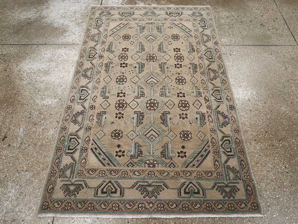 Vintage Persian Malayer Throw Rug (Pair: 2 of 2), No.31986 - Gss