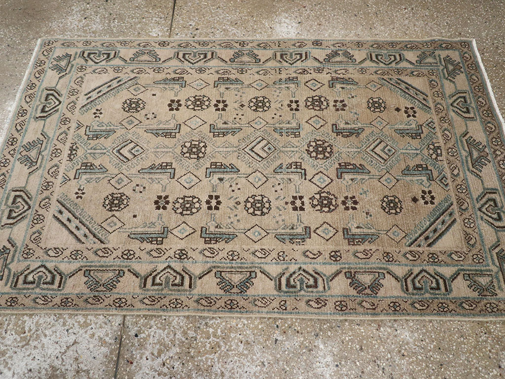 Vintage Persian Malayer Throw Rug (Pair: 2 of 2), No.31986 - Gss