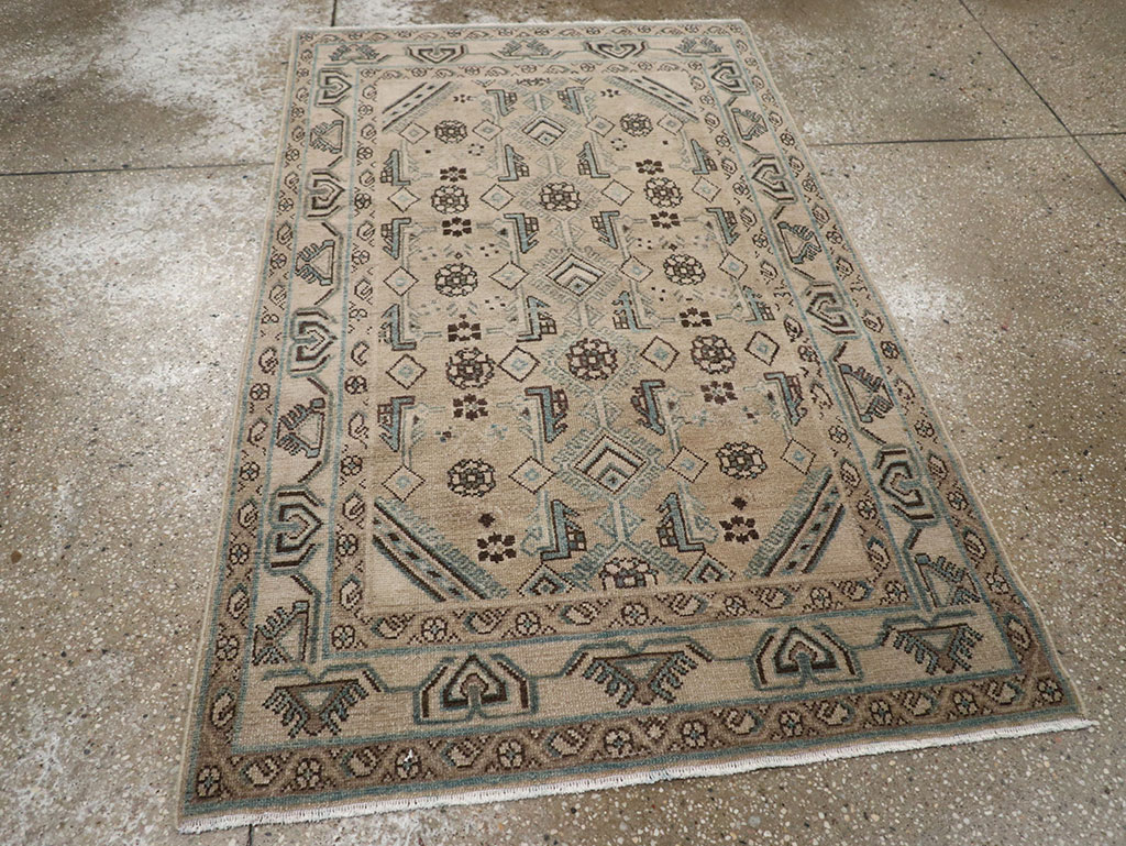 Vintage Persian Malayer Throw Rug (Pair: 2 of 2), No.31986 - Gss