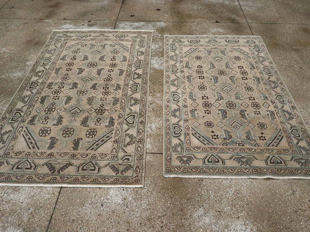 Vintage Persian Malayer Throw Rug (Pair: 2 of 2), No.31986 - Gss