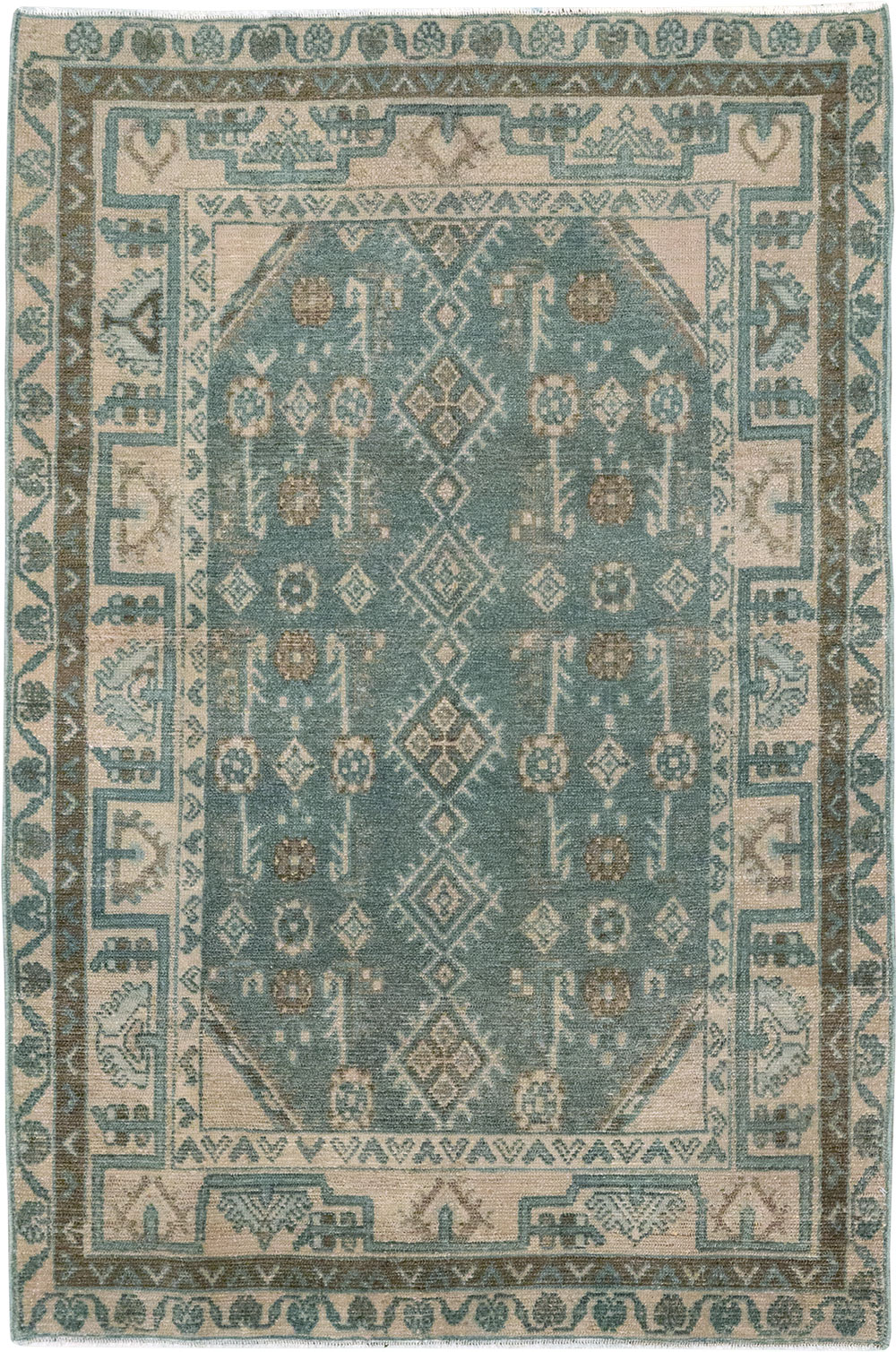 Vintage Persian Malayer Throw Rug, No.31987 - Gss