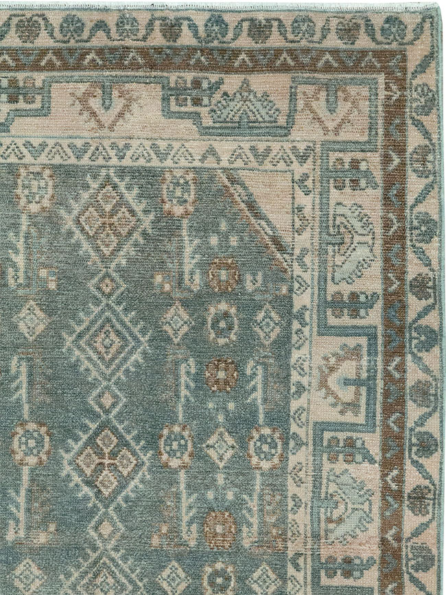 Vintage Persian Malayer Throw Rug (Pair: 1 of 2), No.31987 - Gss
