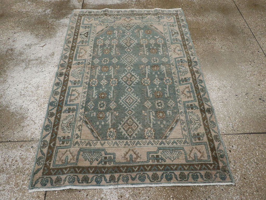 Vintage Persian Malayer Throw Rug (Pair: 1 of 2), No.31987 - Gss