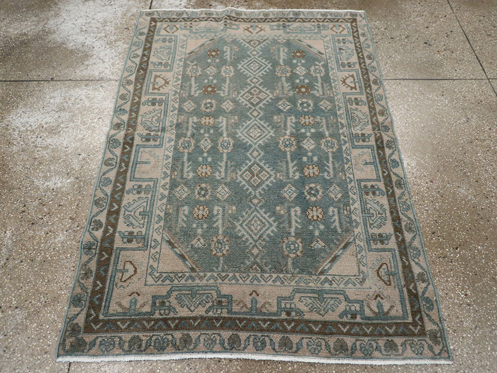 Vintage Persian Malayer Throw Rug (Pair: 2 of 2), No.31988 - Gss