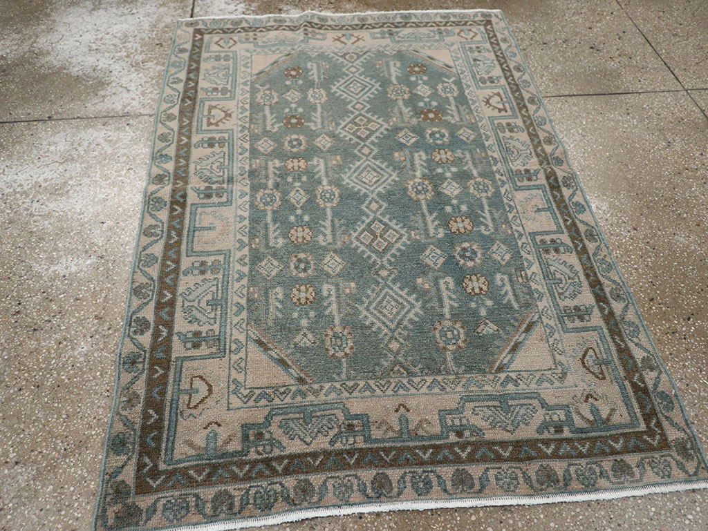 Vintage Persian Malayer Throw Rug, No.31988 - Gss