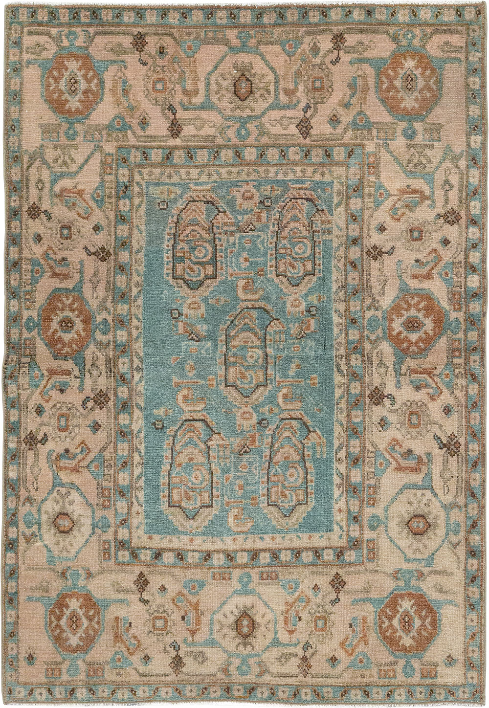 Vintage Persian Malayer Throw Rug, No.31989 - Gss