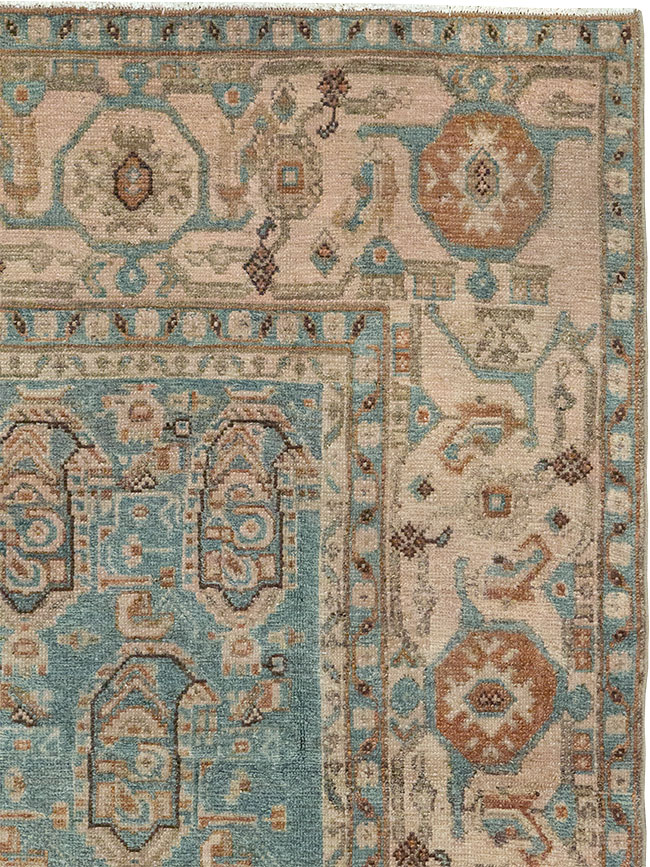 Vintage Persian Malayer Throw Rug, No.31989 - Gss
