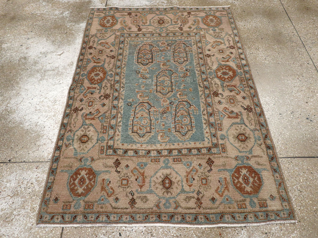 Vintage Persian Malayer Throw Rug, No.31989 - Gss
