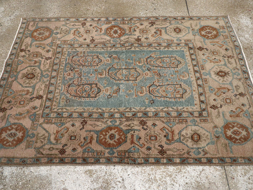 Vintage Persian Malayer Throw Rug, No.31989 - Gss
