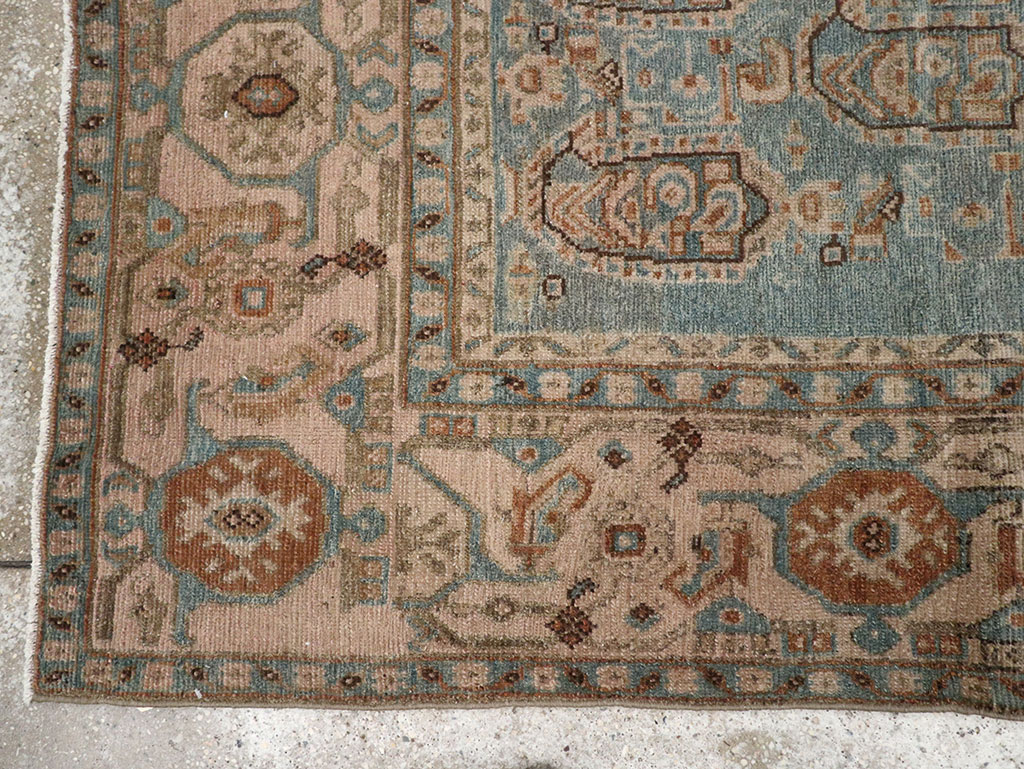 Vintage Persian Malayer Throw Rug, No.31989 - Gss