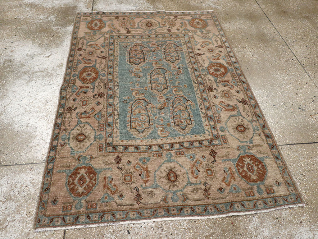 Vintage Persian Malayer Throw Rug, No.31989 - Gss