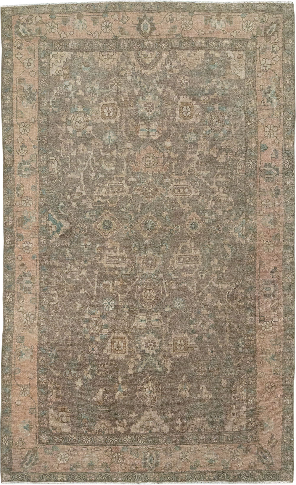 Vintage Persian Malayer Accent Rug, No.31992 - Gss