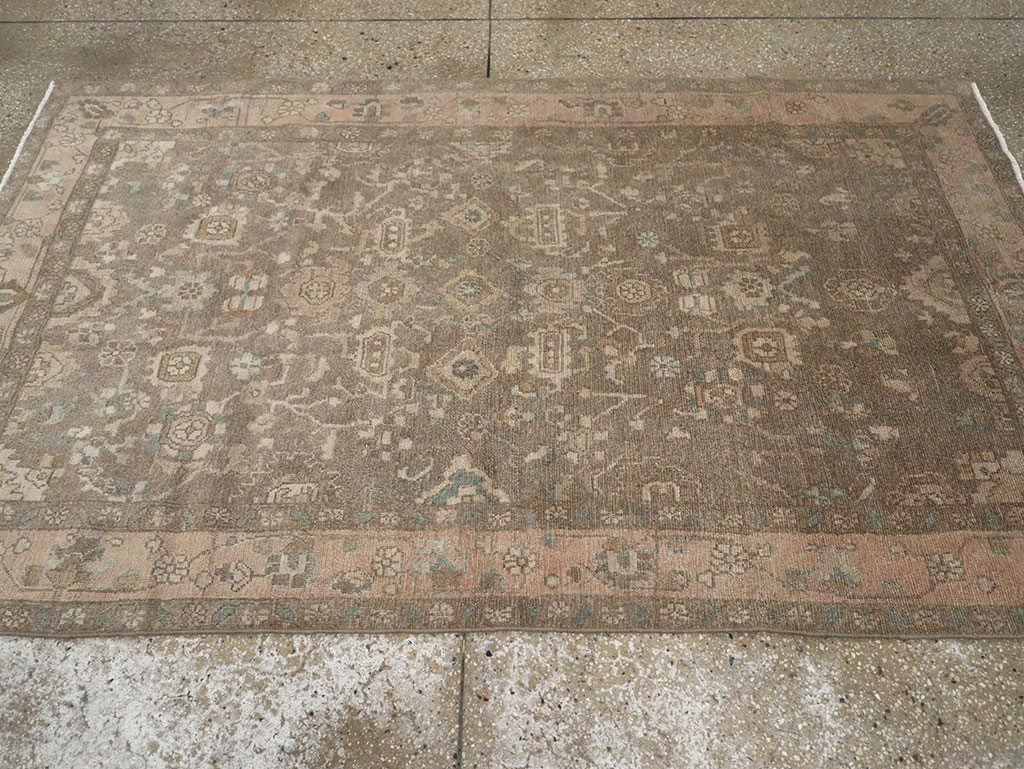 Vintage Persian Malayer Accent Rug, No.31992 - Gss