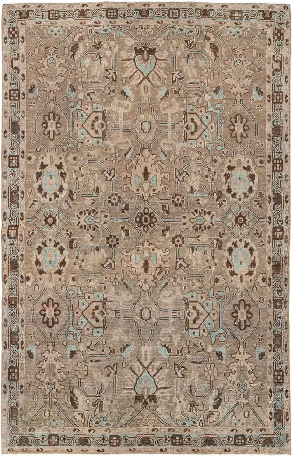 Vintage Persian Malayer Accent Rug, No.31993 - Gss