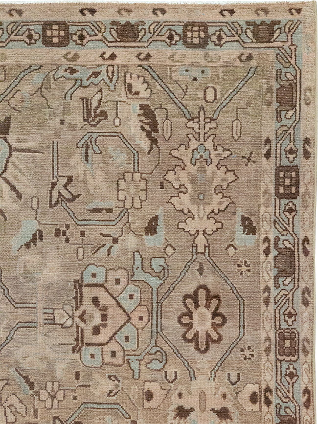 Vintage Persian Malayer Accent Rug, No.31993 - Gss