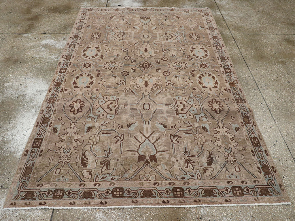 Vintage Persian Malayer Accent Rug, No.31993 - Gss