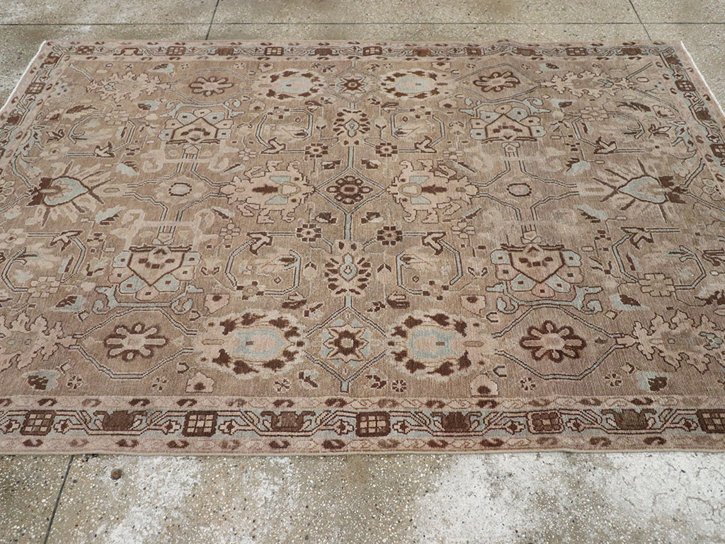 Vintage Persian Malayer Accent Rug, No.31993 - Gss