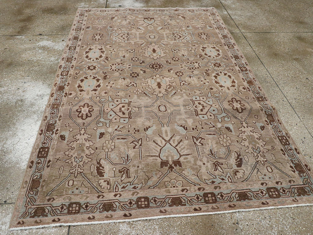 Vintage Persian Malayer Accent Rug, No.31993 - Gss