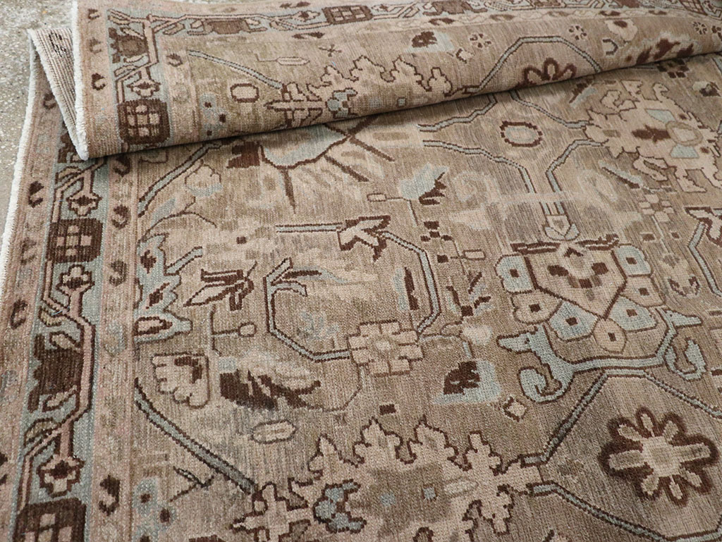 Vintage Persian Malayer Accent Rug, No.31993 - Gss