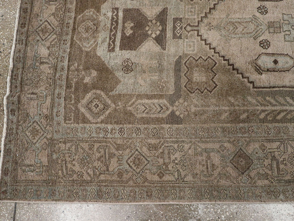 Antique Persian Kurdish Small Gallery Rug, No.31997 - Gss