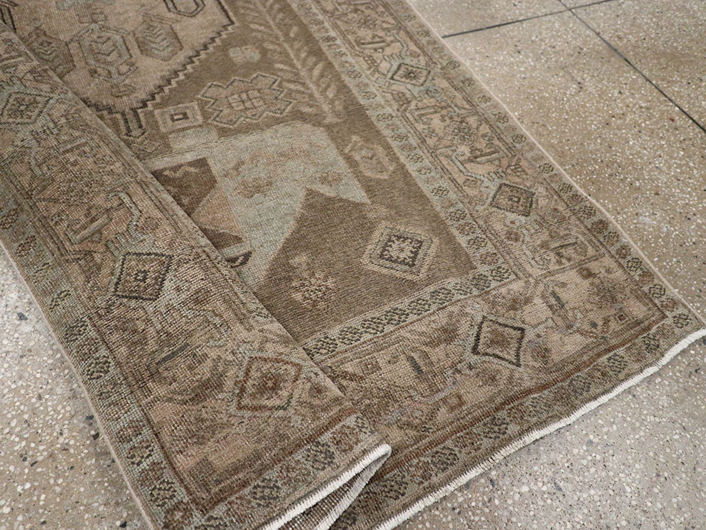 Antique Persian Kurdish Small Gallery Rug, No.31997 - Gss