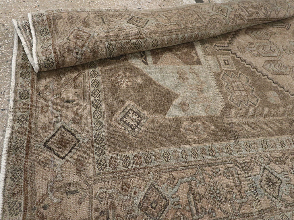 Antique Persian Kurdish Small Gallery Rug, No.31997 - Gss