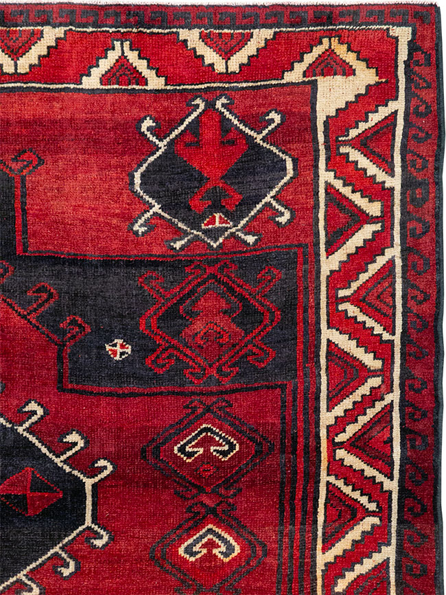 Vintage Persian Lori Square Accent Rug, No.31998 - Gss