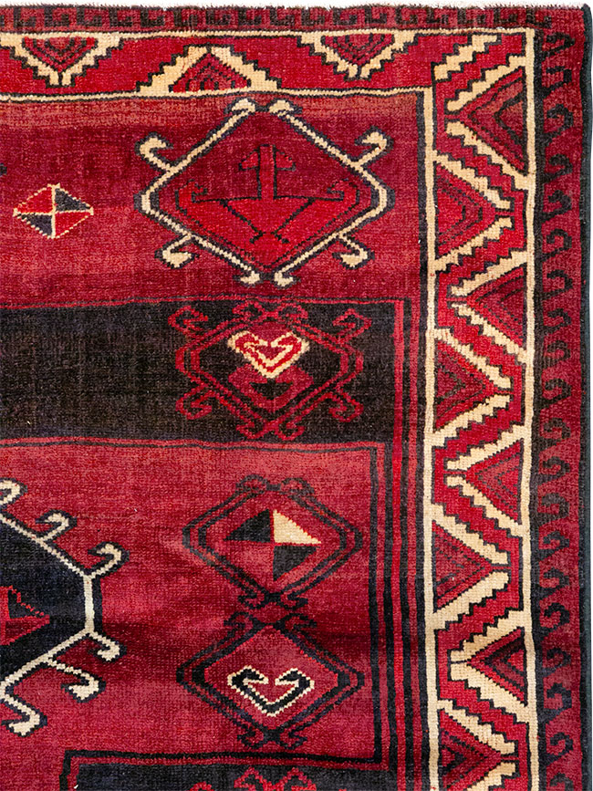 Vintage Persian Lori Square Accent Rug, No.31998 - Gss
