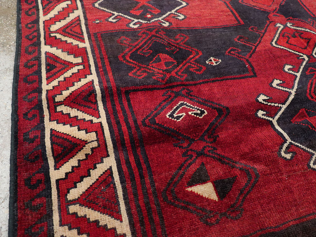 Vintage Persian Lori Square Accent Rug, No.31998 - Gss