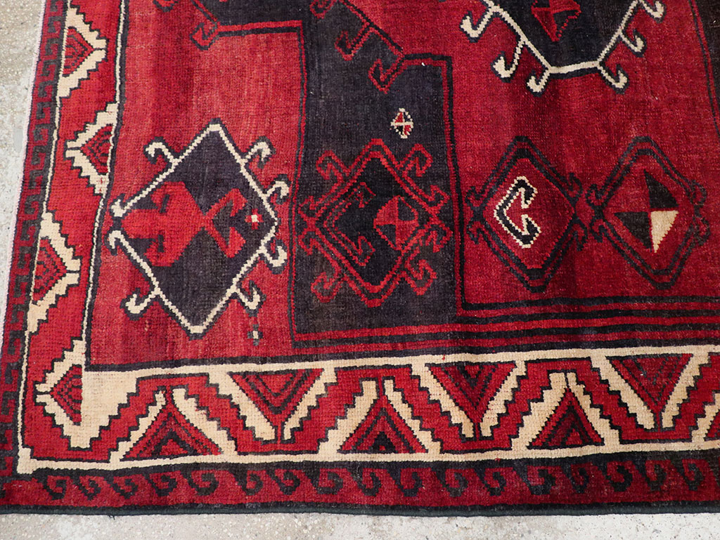 Vintage Persian Lori Square Accent Rug, No.31998 - Gss