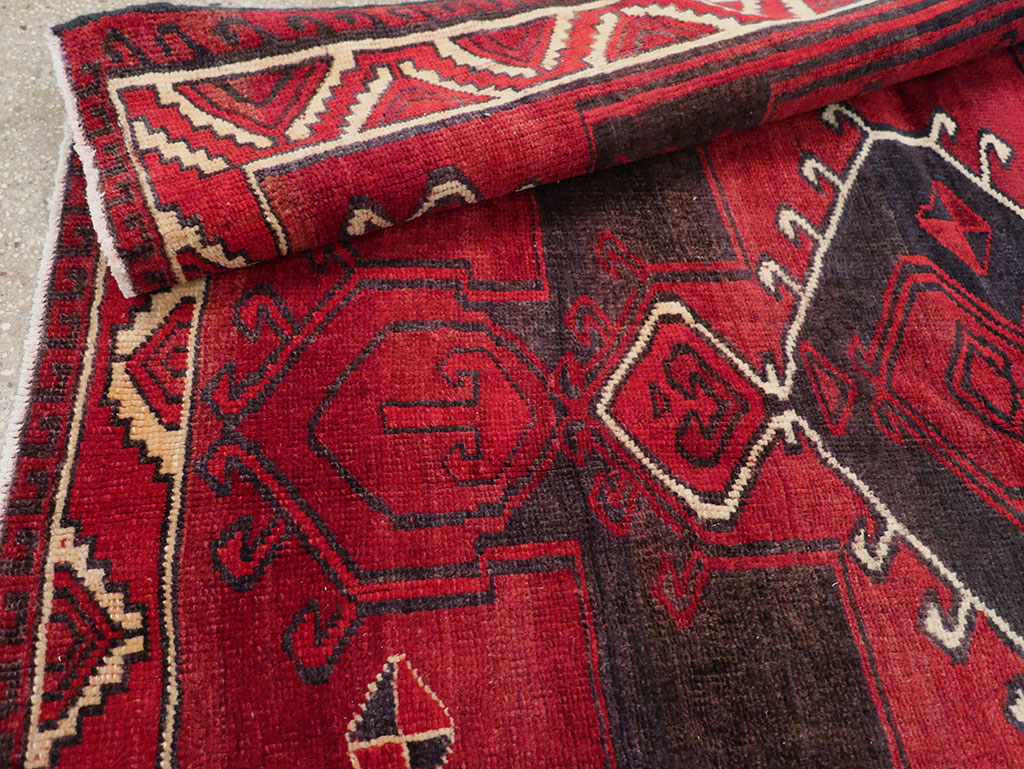 Vintage Persian Lori Square Accent Rug, No.31998 - Gss