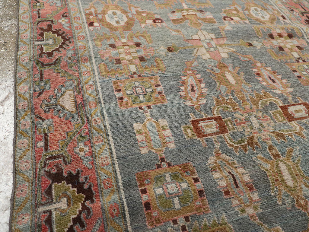 Vintage Persian Malayer Throw Rug, No.31999 - Gss