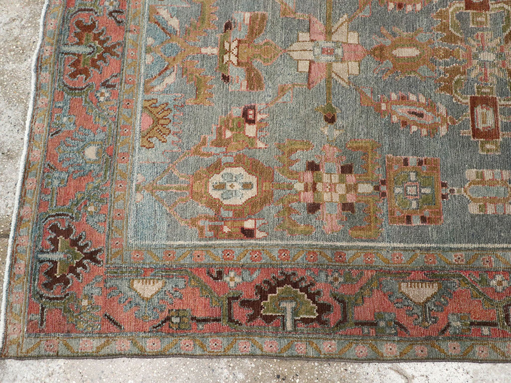 Vintage Persian Malayer Throw Rug, No.31999 - Gss