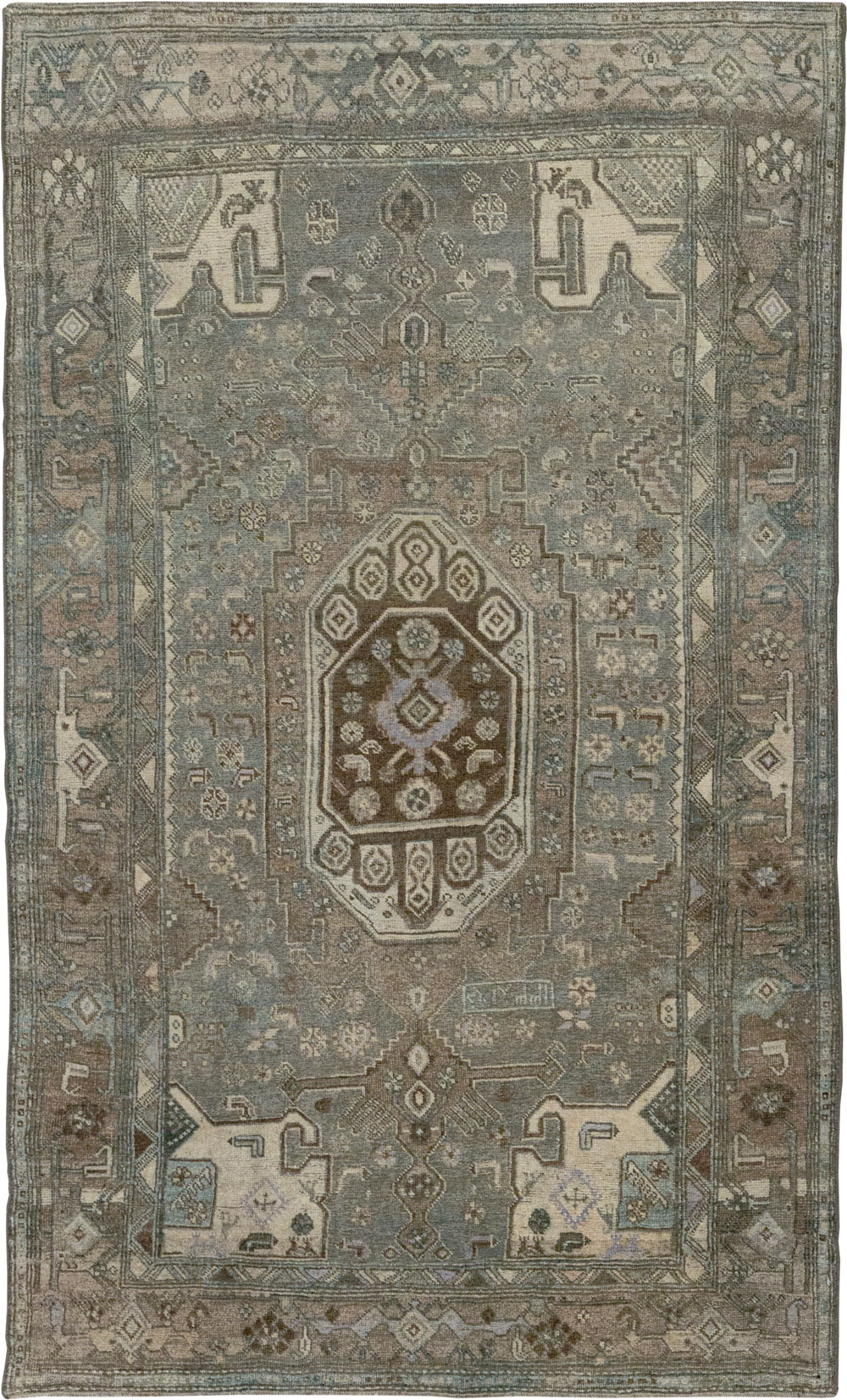 Antique Persian Kurdish Accent Rug, No.32001 - Gss