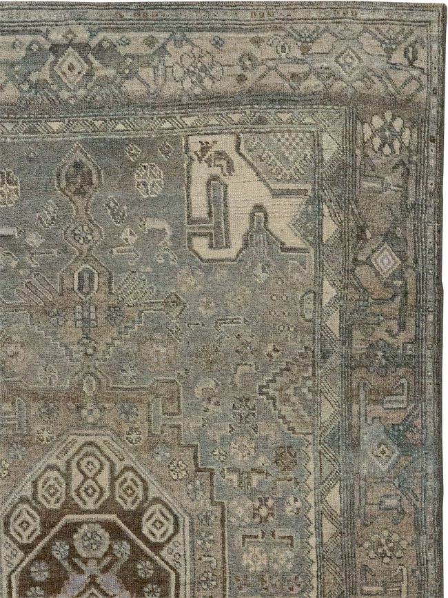 Antique Persian Kurdish Accent Rug, No.32001 - Gss