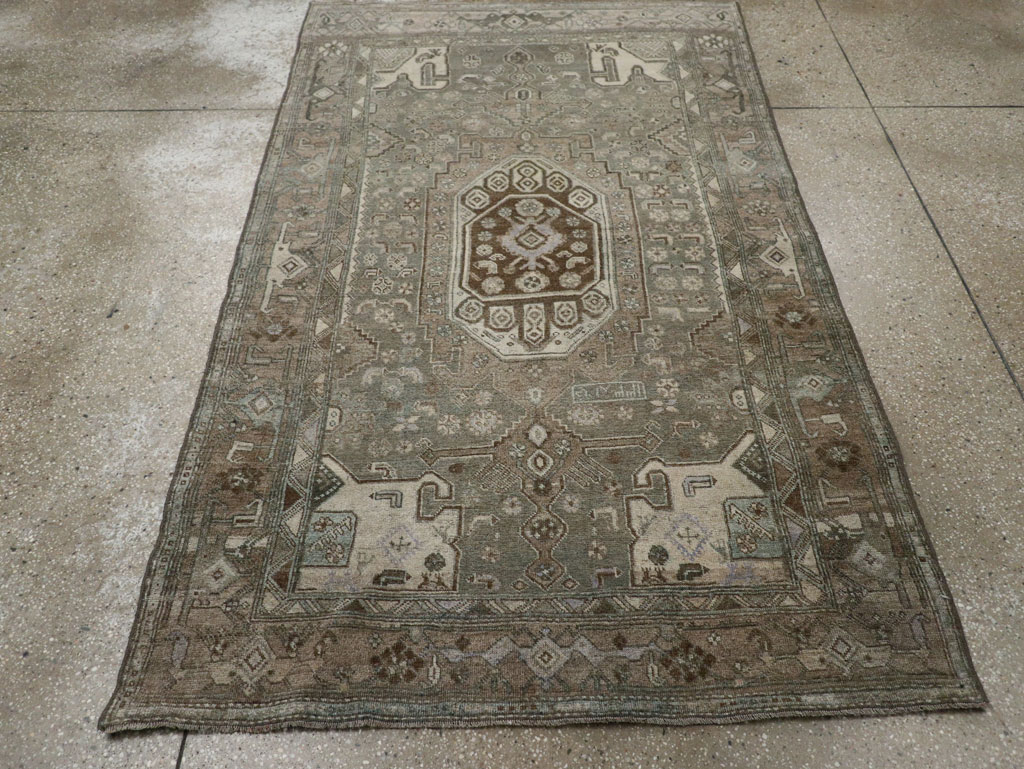 Antique Persian Kurdish Accent Rug, No.32001 - Gss