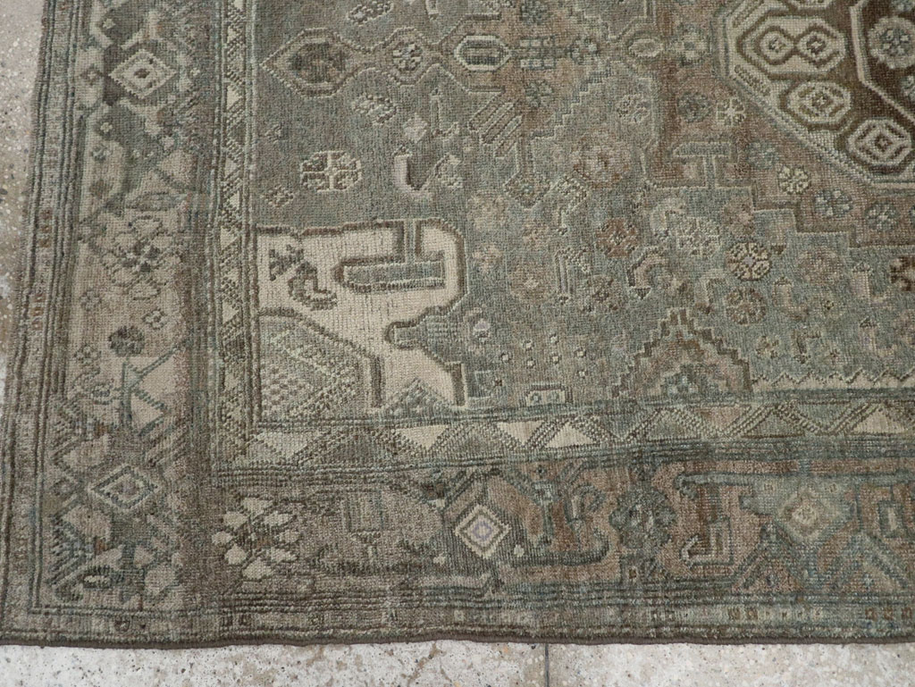 Antique Persian Kurdish Accent Rug, No.32001 - Gss